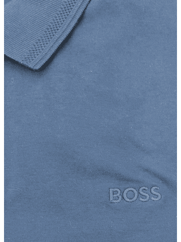 BOSS Langarm Polo Interlock in Light/past
