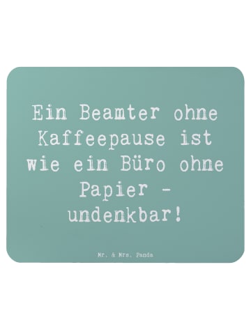 Mr. & Mrs. Panda Mauspad Spruch Beamter Kaffeepause mit Spruch in Meeresbrise