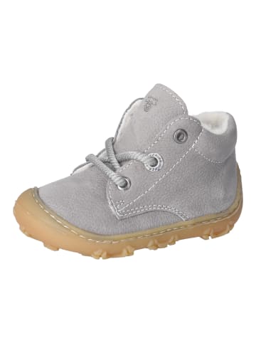 PEPINO Lauflern Schnürstiefel Warmfutter Barfußschuh in grau