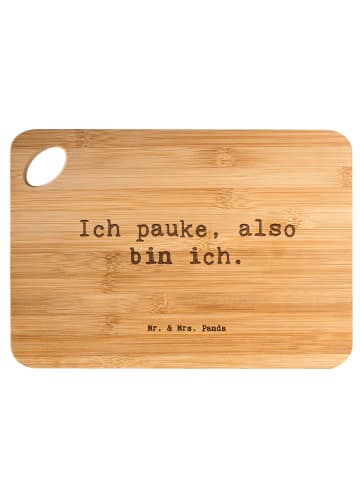 Mr. & Mrs. Panda Hackbrett Spruch Pauken Motivation mit Spruch in Braun