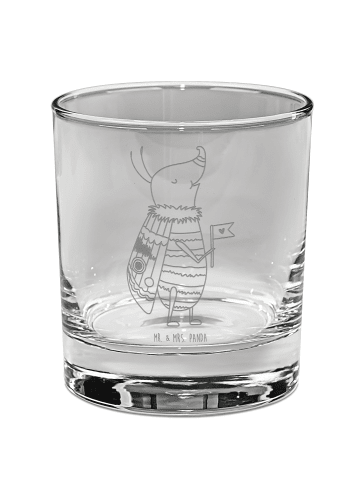 Mr. & Mrs. Panda Whiskey Glas Nachtfalter Fähnchen ohne Spruch in Transparent