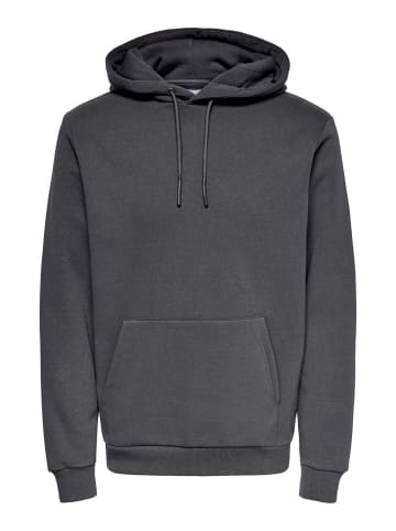 ONLY & SONS Kapuzenpullover in Grey Pinstripe