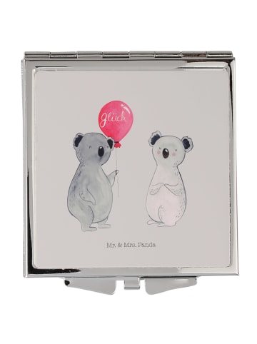 Mr. & Mrs. Panda Mini Spiegel Koala Luftballon ohne Spruch in Grau Pastell