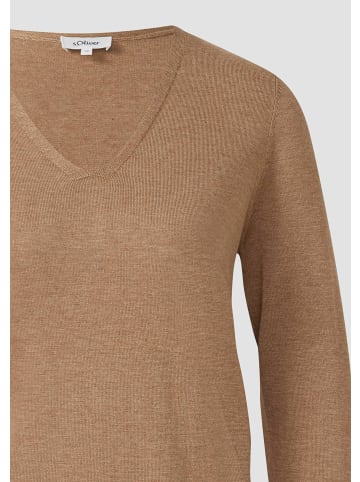 s.Oliver Strickpullover in 83W0_hellbraun