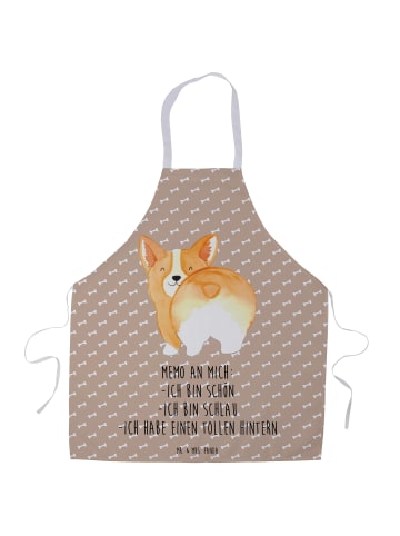 Mr. & Mrs. Panda Kochschürze Corgi Po mit Spruch in Hundeglück