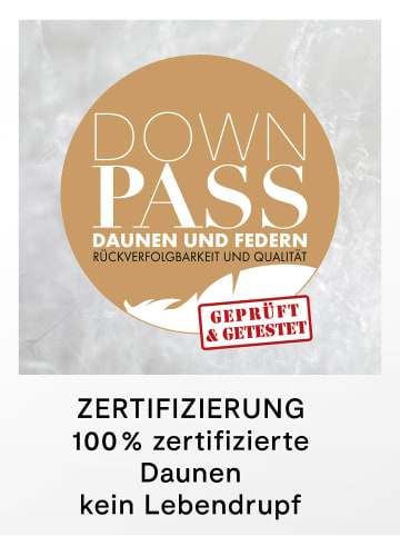 Daunenkönig QUEEN Ganzjahresbettdecke ''MEDIUM'' in Weiß