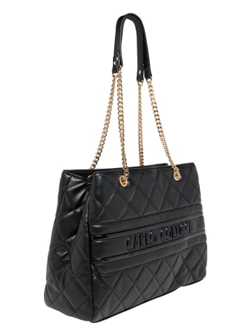 Carlo Colucci Shopper Falzin in Schwarz