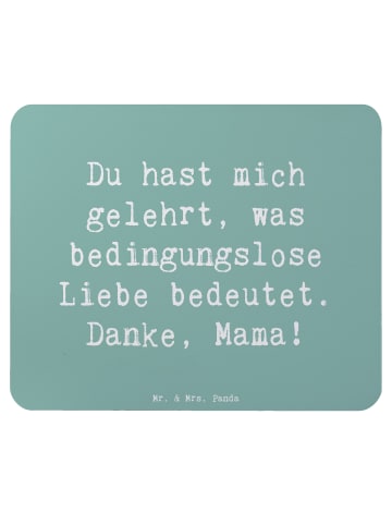 Mr. & Mrs. Panda Mouse Pad Spruch Mama Liebe mit Spruch in Meeresbrise