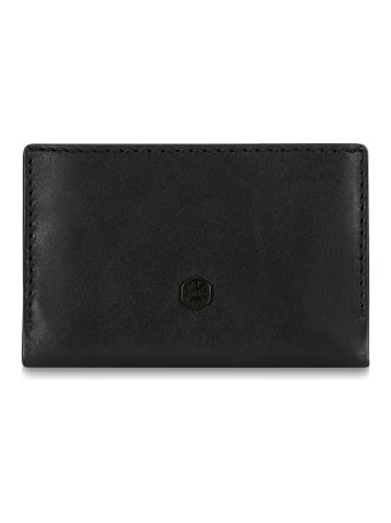 Jekyll & Hide Kreditkartenetui RFID Schutz Leder 10 cm in black