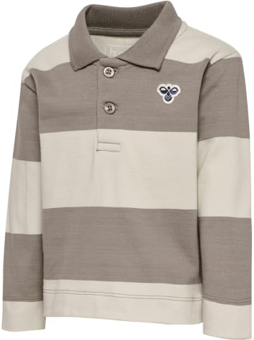 Hummel Shirt "Hmlmini Loose Stripe Polo Shirt" in Braun