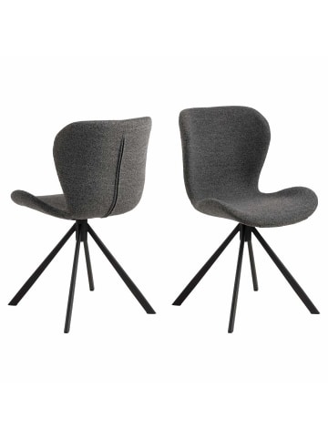 ebuy24 Esszimmerstuhl BatildaA1 Grau 2er Set