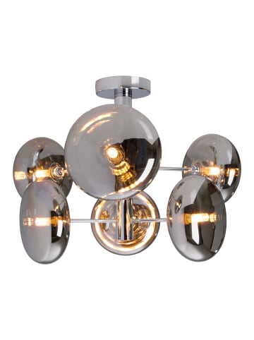 näve Deckenleuchte "ORION" in chrome - (L)53 cm x (B)53 cm x (H)38 cm