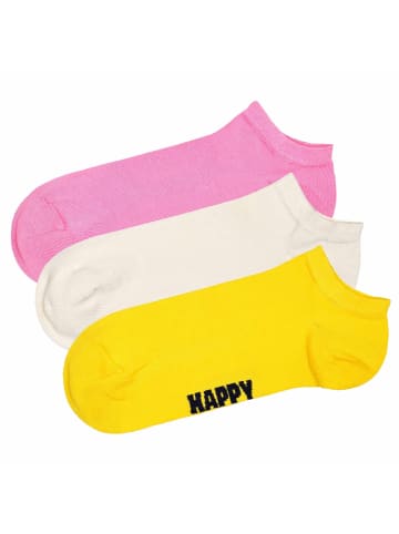 Happy Socks Socken 3er Pack in Pink/Weiß/Gelb