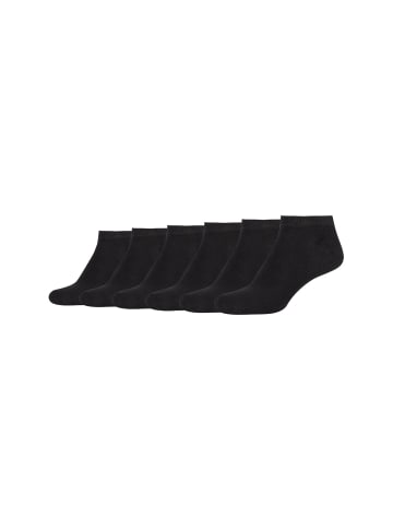 camano Sneakersocken 6er Pack silky touch in Schwarz