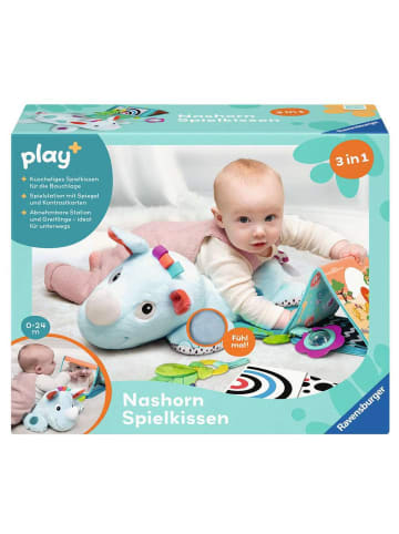 Ravensburger Play+ Nashorn Spielkissen (für die Bauchlage) - ab 0 Monate 0-24 Monate in bunt