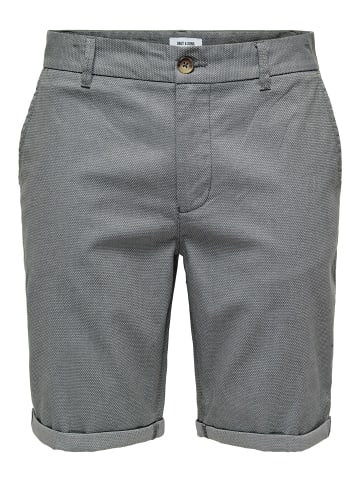 ONLY & SONS Chino Shorts in Grey Pinstripe