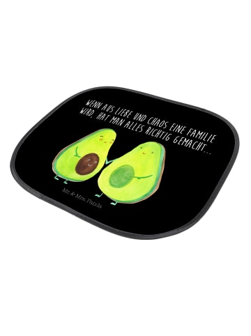 Mr. & Mrs. Panda Sonnenschutz Pkw Avocado Pärchen mit Spruch in Schwarz