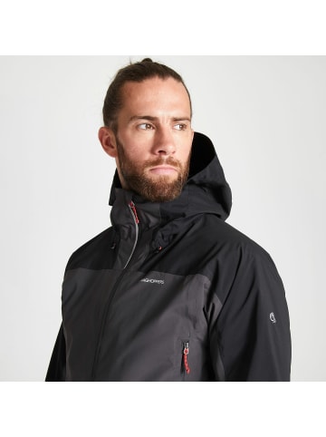 Craghoppers Regenjacke Gryffin in Black/Black Pepper