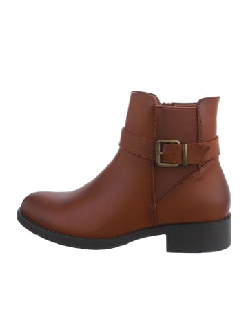 Ital-Design Stiefelette in Camel