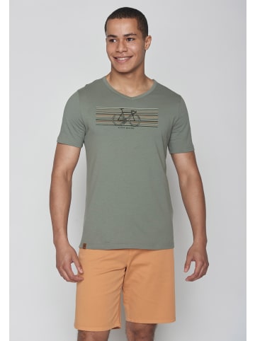 GreenBomb T-Shirt Bike Happy in Oliv
