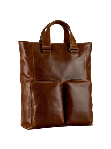 Leonhard Heyden Porto Business-Rucksack Leder 40 cm braun