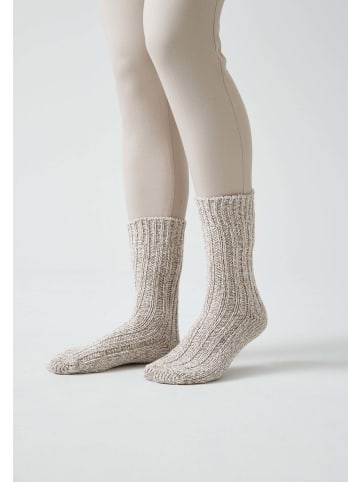 SNOCKS Norweger Socken 2 Paar in Mix (Offwhite/Braun)