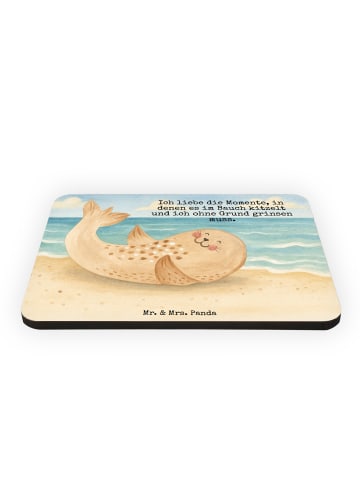 Mr. & Mrs. Panda Whiteboardmagnet Robbe Liegen Design mit Spruch in Weiß