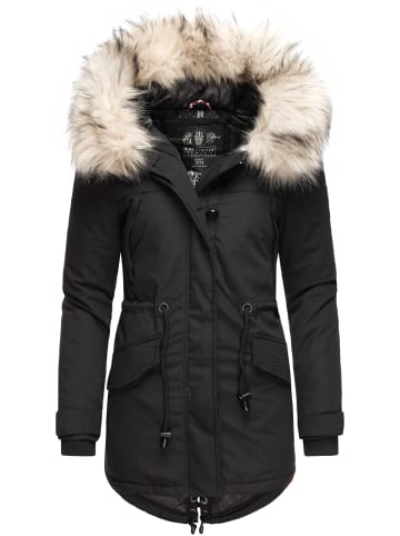 Navahoo Wintermantel Lady Like in schwarz