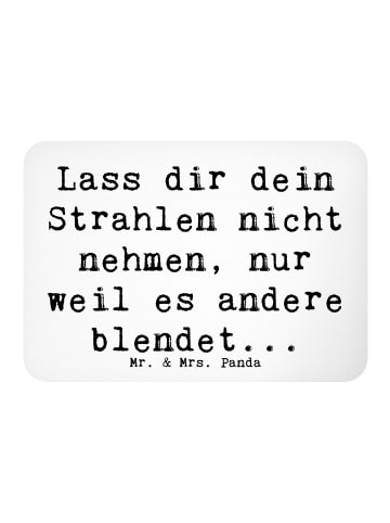 Mr. & Mrs. Panda Magnet mit Spruch Spruch Selbstvertrauen Strahl... in Weiß