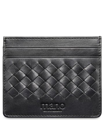mano Don Luca - Kreditkartenetui 10.3 cm (schwarz) in schwarz
