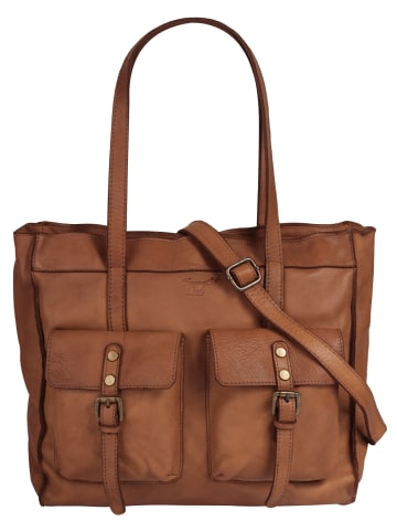 Samantha Look Shopper echt Leder in cognac