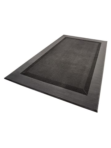 Design Velours Teppich Band in Grau