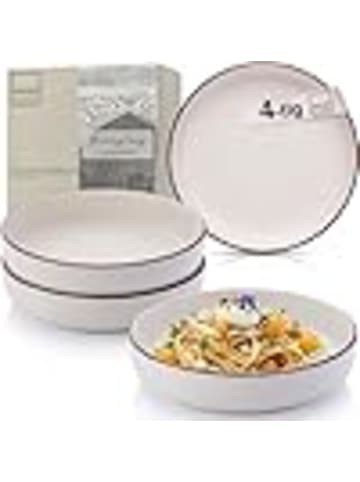 Sänger 4-tlg. Pastaschalen Set Bombay Ivory in Creme aus Steingut
