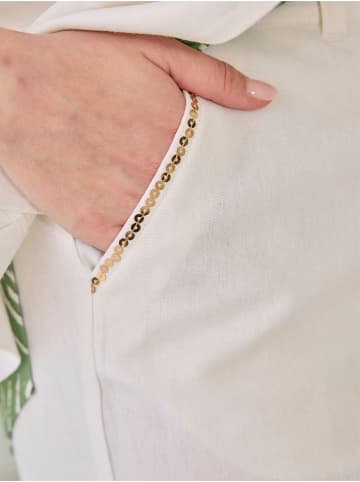 sheego Leinenhose in ecru