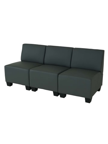MCW Modular 3-Sitzer Sofa Moncalieri, Dunkelgrau, ohne Armlehnen