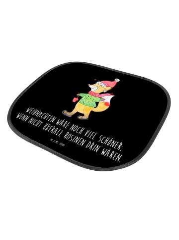 Mr. & Mrs. Panda Auto Sonnenblende Fuchs  Schlittschuhe mit Spruch in Schwarz