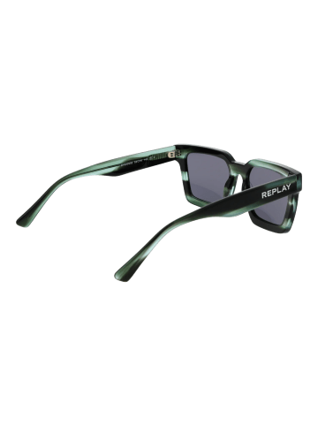 Replay Unisex Sonnenbrille Quadratisch Grün