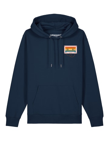 wat? Apparel Sweatshirt Rainbow Cassette in Dunkelblau