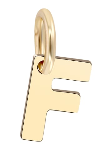 Adeliás Unisex Anhänger – Buchstabe N Buchstabenanhänger aus 375 Gold in gold
