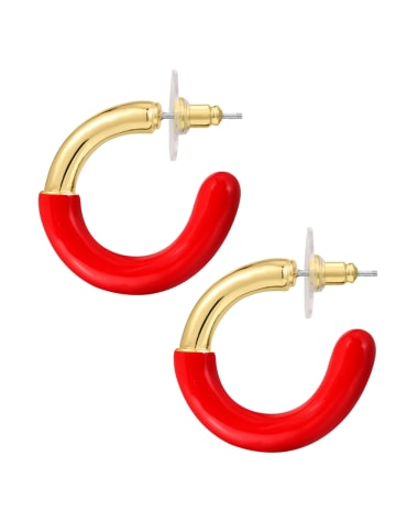 Yokoamii Creolen aus Metall-Legierung in gelbgold