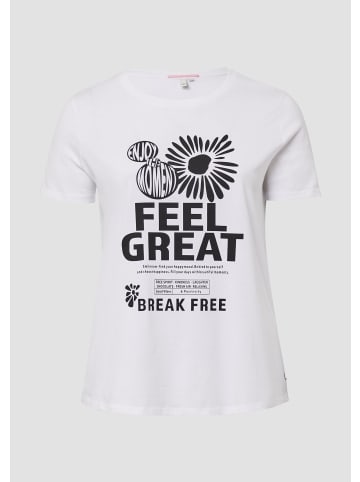 QS T-Shirt in 01D0_weiß