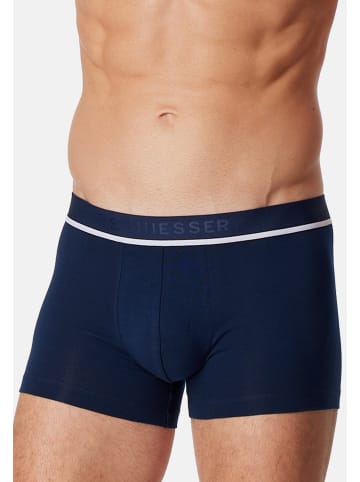 Schiesser Retro Short / Pant 95/5 Organic Cotton in Schwarz / Blau / Grau