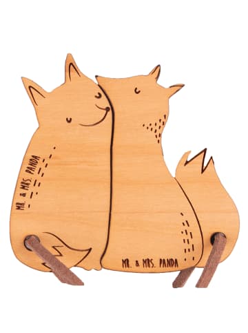 Mr. & Mrs. Panda Schlüsselanhänger Fuchs ZweiMenschkeit ohne Spruch in Braun
