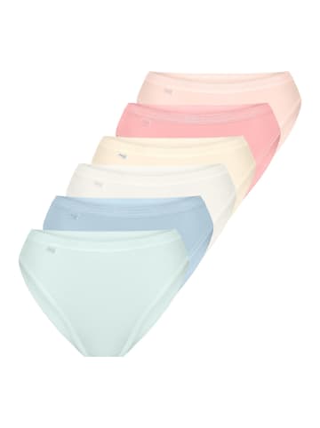 Sloggi Tai Slip Basic+ in Sea blue light / red yellow