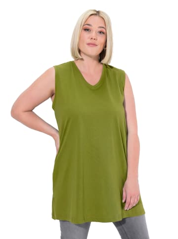 Ulla Popken Strick-Top in grasgrün
