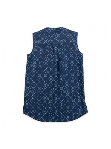 Jack Wolfskin Tank-Top Sonora Maori Shirt Damen Bluse ärmellos AOP in Blau