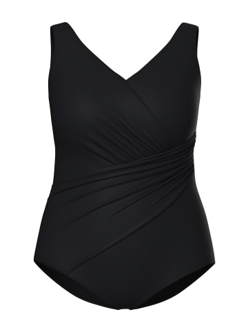 Ulla Popken Badeanzug in schwarz