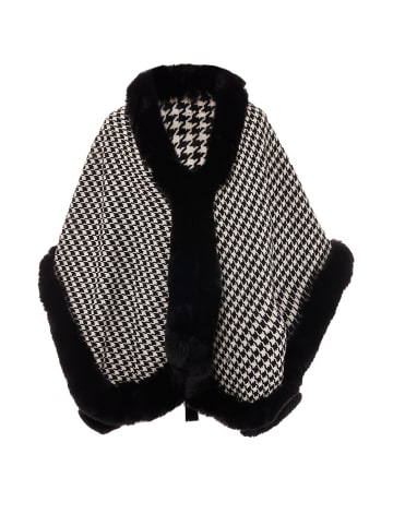 faina Women Poncho in Wollweiss