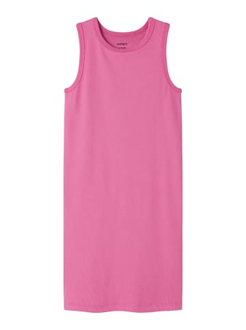 name it Sommerkleid ärmellos Rippstrick Slim Fit Nkfnakal in strawberry moon