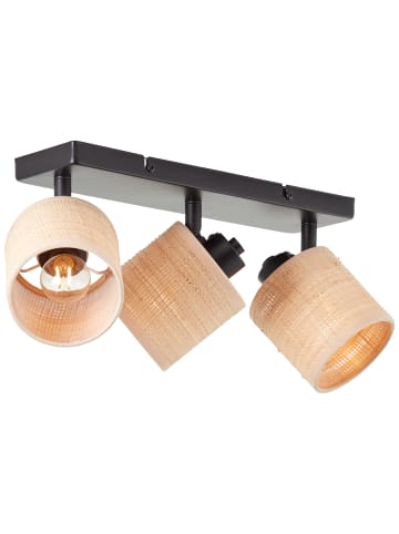 Brilliant Spotbalken, 3-flammig Raffy 18x14,5x40,5 cm in natur/schwarz